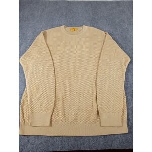 Tricots St Raphael Vintage Men's XL Brown Crewneck Pullover Sweater Pima Cotton